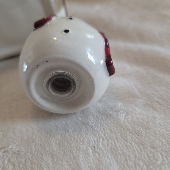 Grasslands Road MERRY - SNOWMAN 6.75" Salt & Pepper w/ Tray 3Pc Set Lamppost - Picture 9 of 12